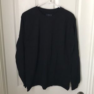Jerzees Black Long Sleeve T-Shirt Size L